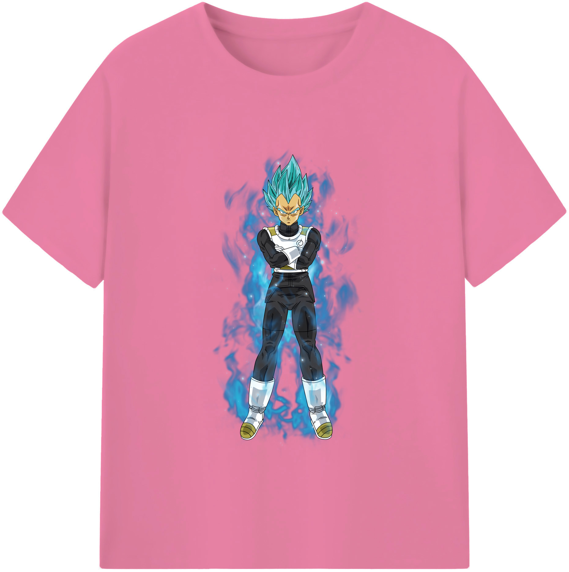 （画像用） ドラゴンボール ベジータ四世（Bejīta Yonsei）DRAGON BALL Vegeta IV 綿100％半袖Tシャツ（フロントプリント）